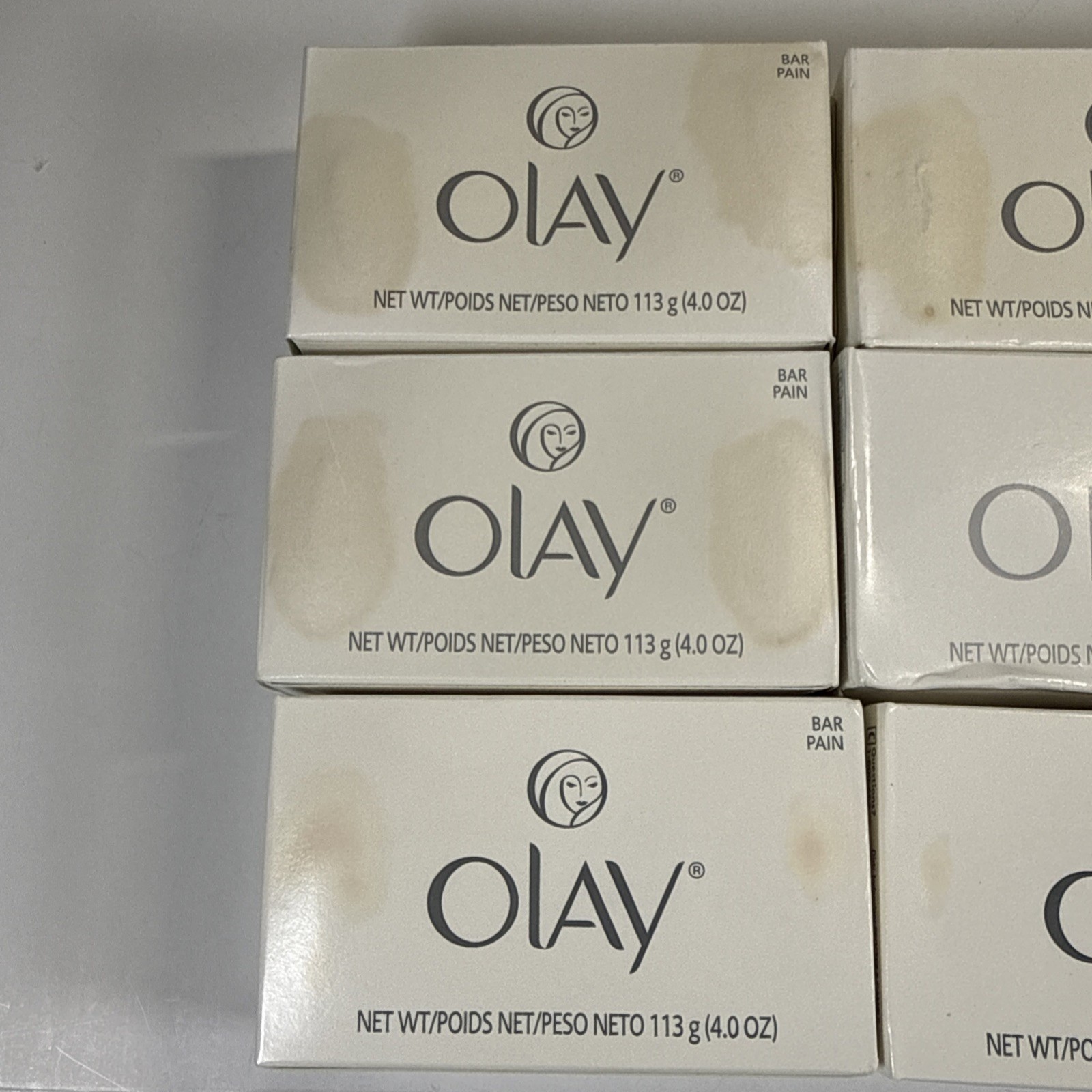 Vintage OLAY Beauty Bar Lot Of 8 NOS Original White 4.0 & 3.75 Oz 1990-2000s USA