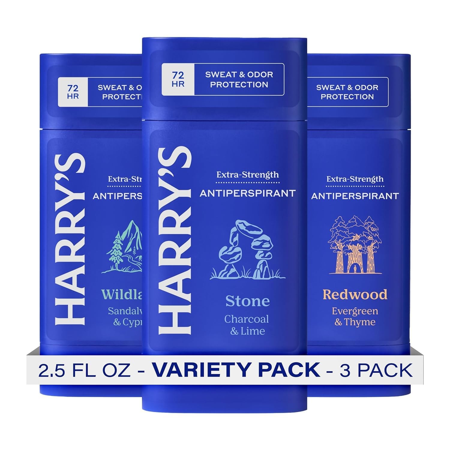 Harry’s Extra-Strength Antiperspirant Deodorant Sweat &Odor Control Variety Pack