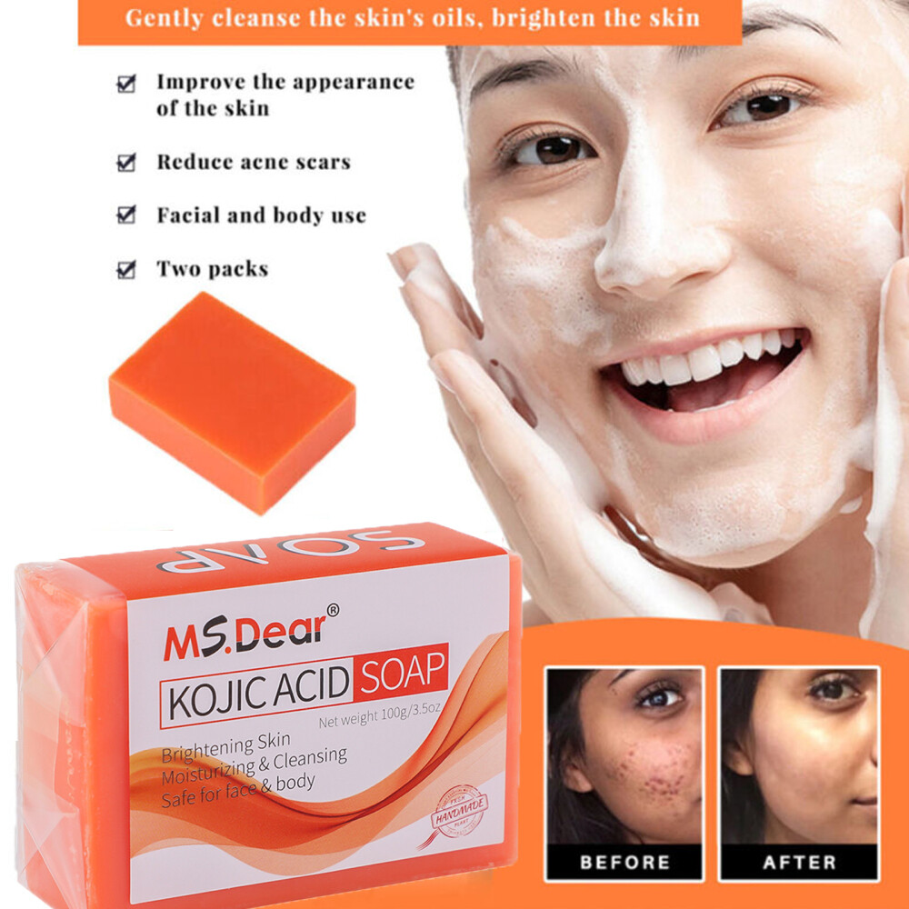 Kojic Acid Soap Dark Spot Remover Skin Lightening Face Whitening Body Bleaching