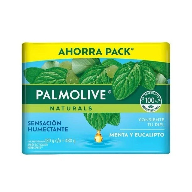 8 JABONES PALMOLIVE MENTA Y EUCALIPTO (120g) – 8 PALMOLIVE SOAPS – Made in 🇲🇽