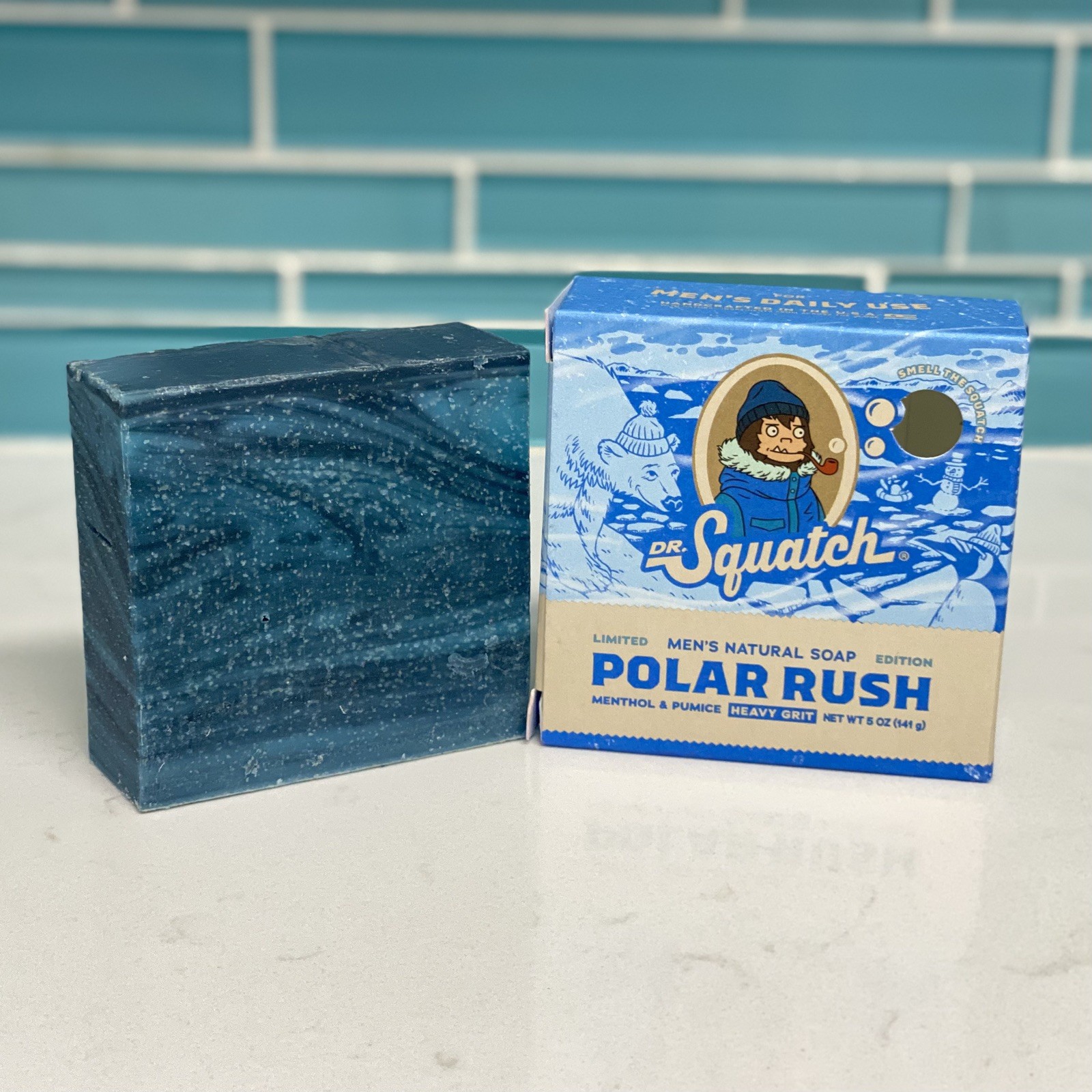 Lot Of 4 Dr. Squatch Polar Rush Mens Natural Bar Soap Limited Edition Rare 5 oz