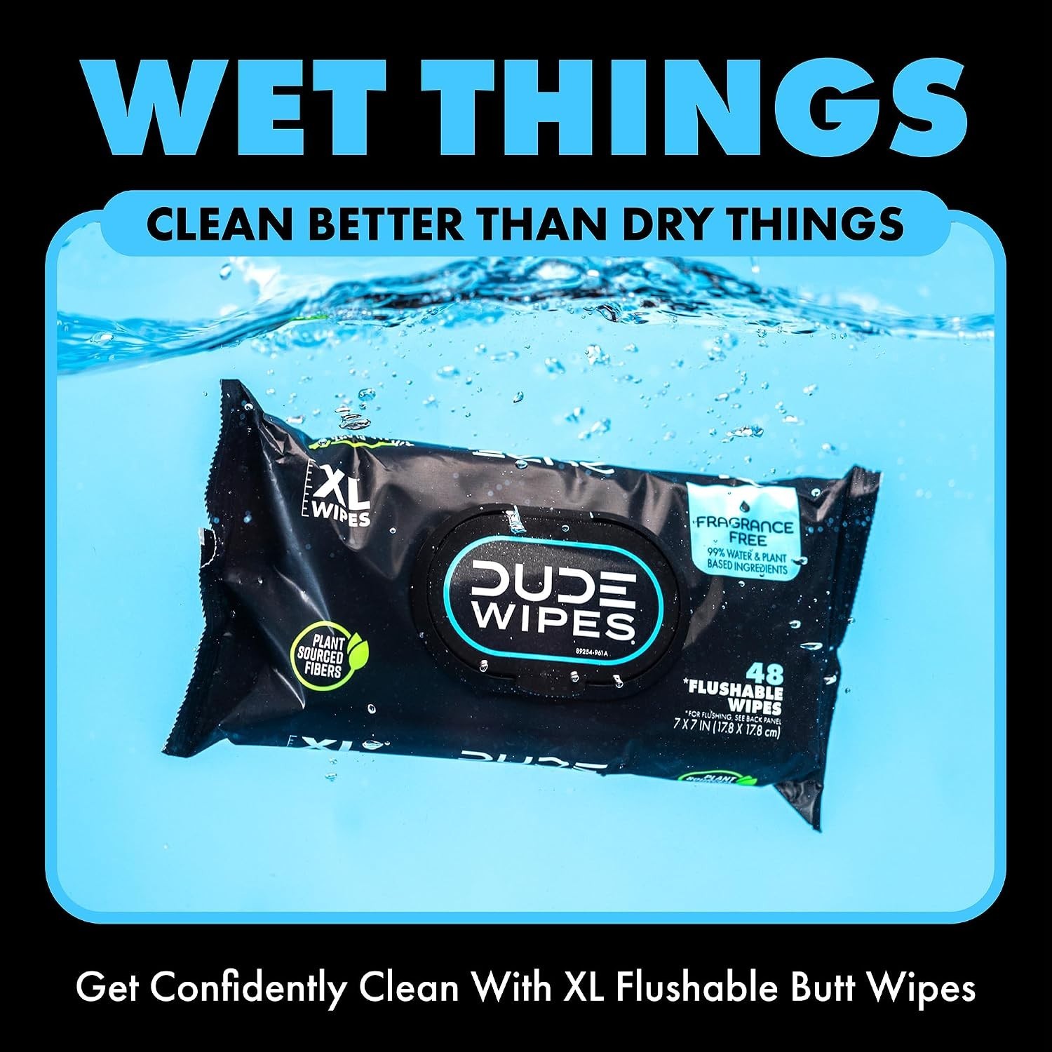 Extra-Large Adult Wipes – Unscented, Vitamin-E & Aloe