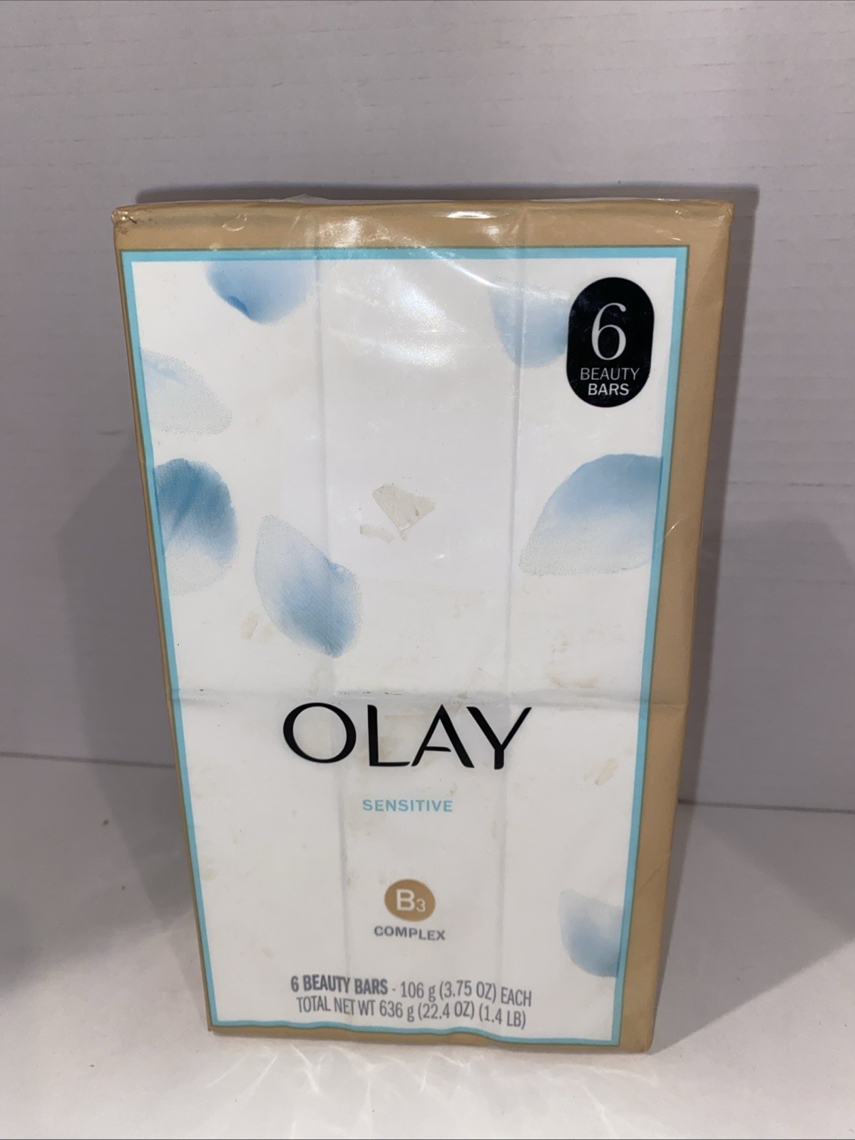 Olay Sensitive Skin Beauty Bar Soap with B3 3.75oz Each New 6 Bars Total HTF
