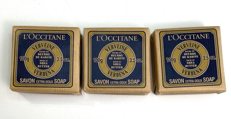 L’Occitane Shea Butter Extra Gentle Soap Verbena 3.5 Oz 3 Bars