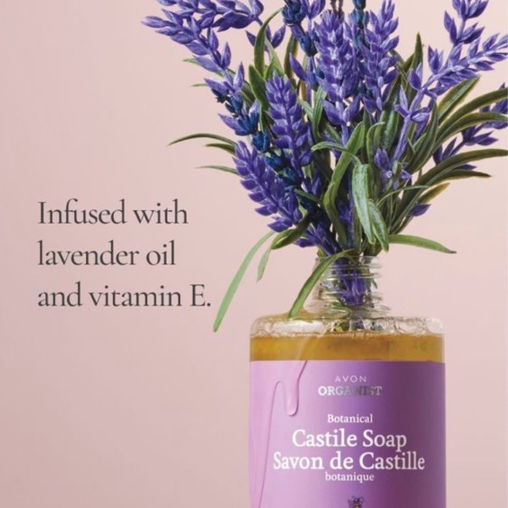 NIB Avon Botanical Castile Soap – Lavender Oil & Vitamin E 16.2 fl. oz.