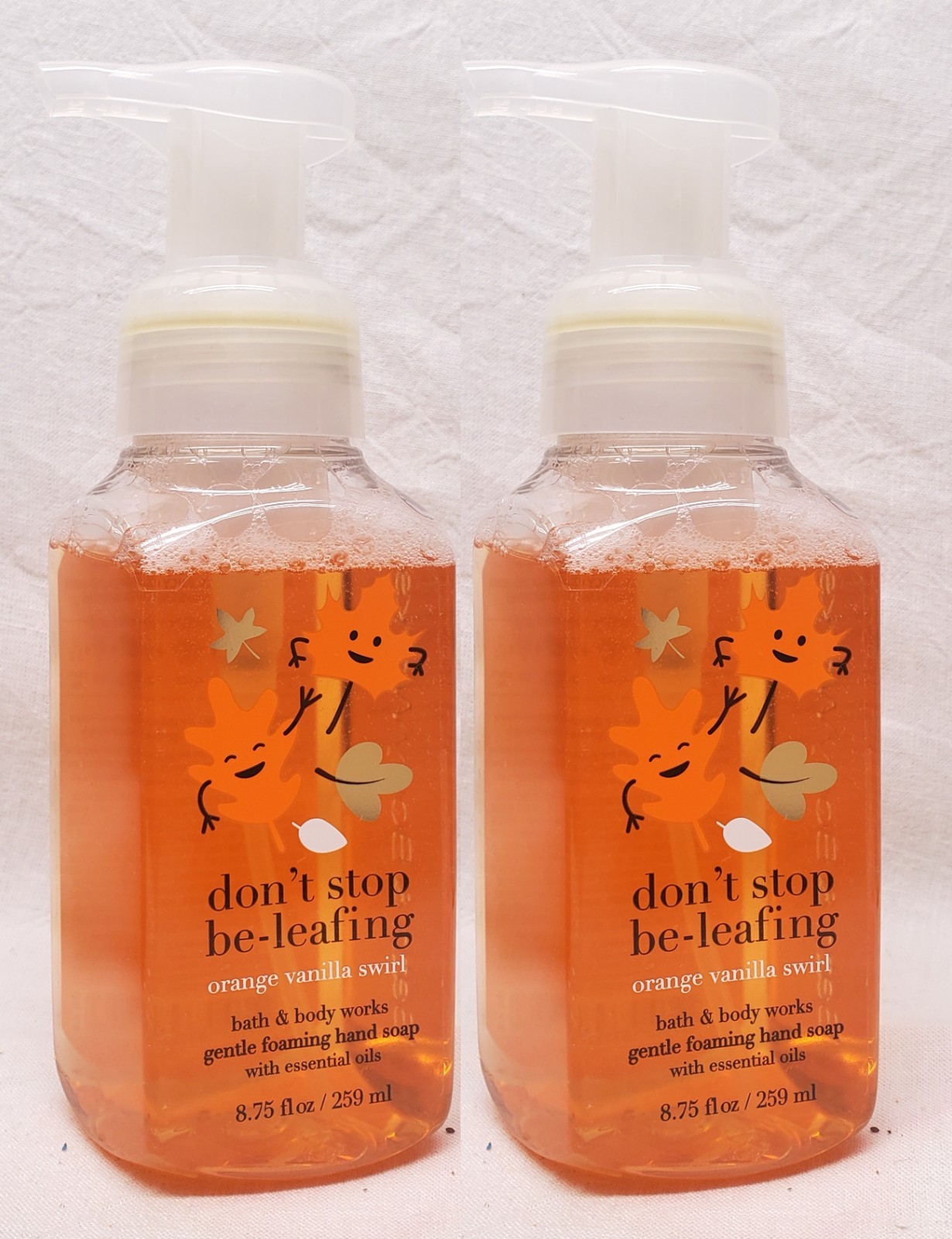 2 Bath & Body Works ORANGE VANILLA SWIRL Foaming Hand Soap