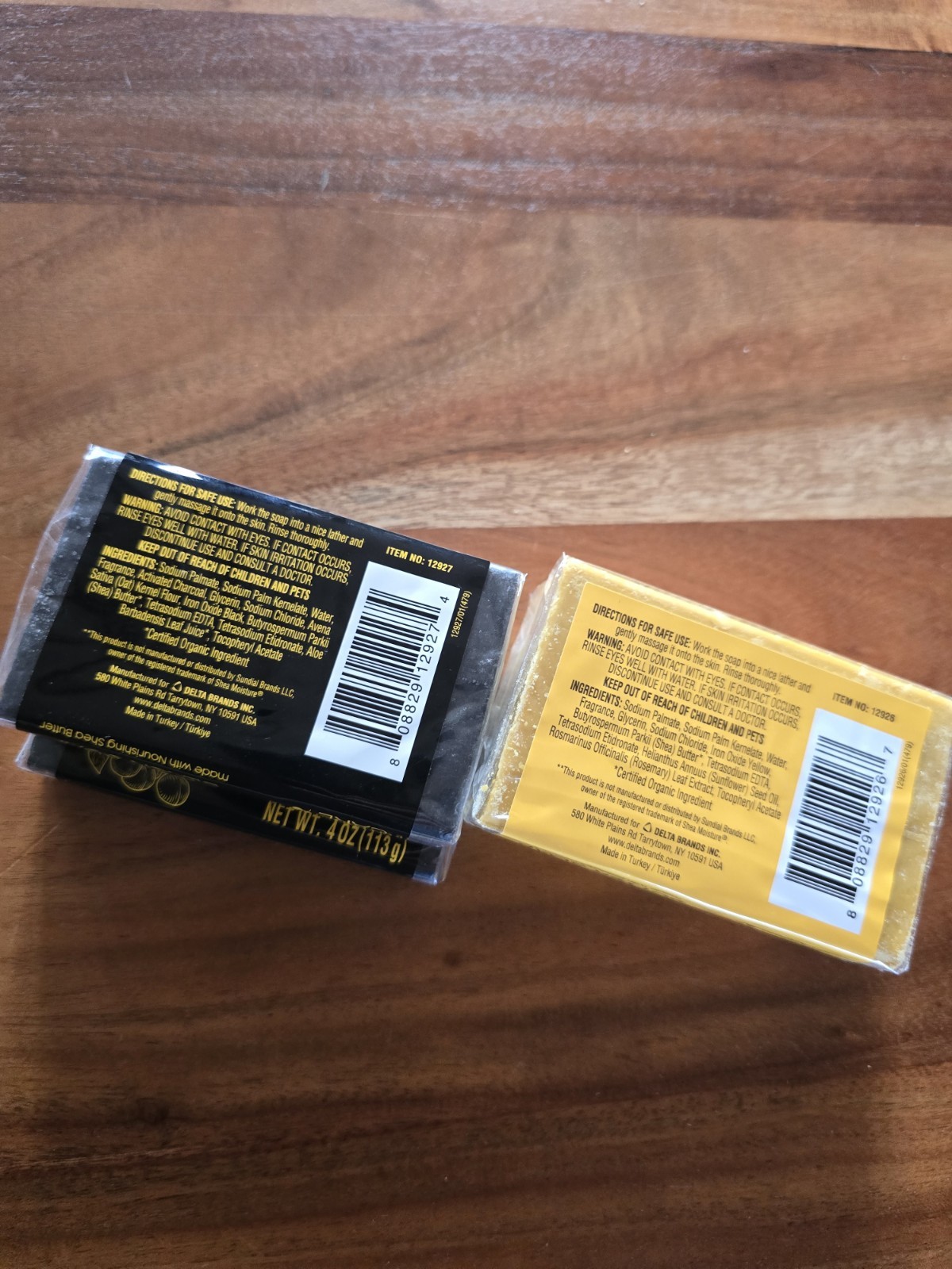 4pk Black African Soap And Raw Shea Butter Soap New
