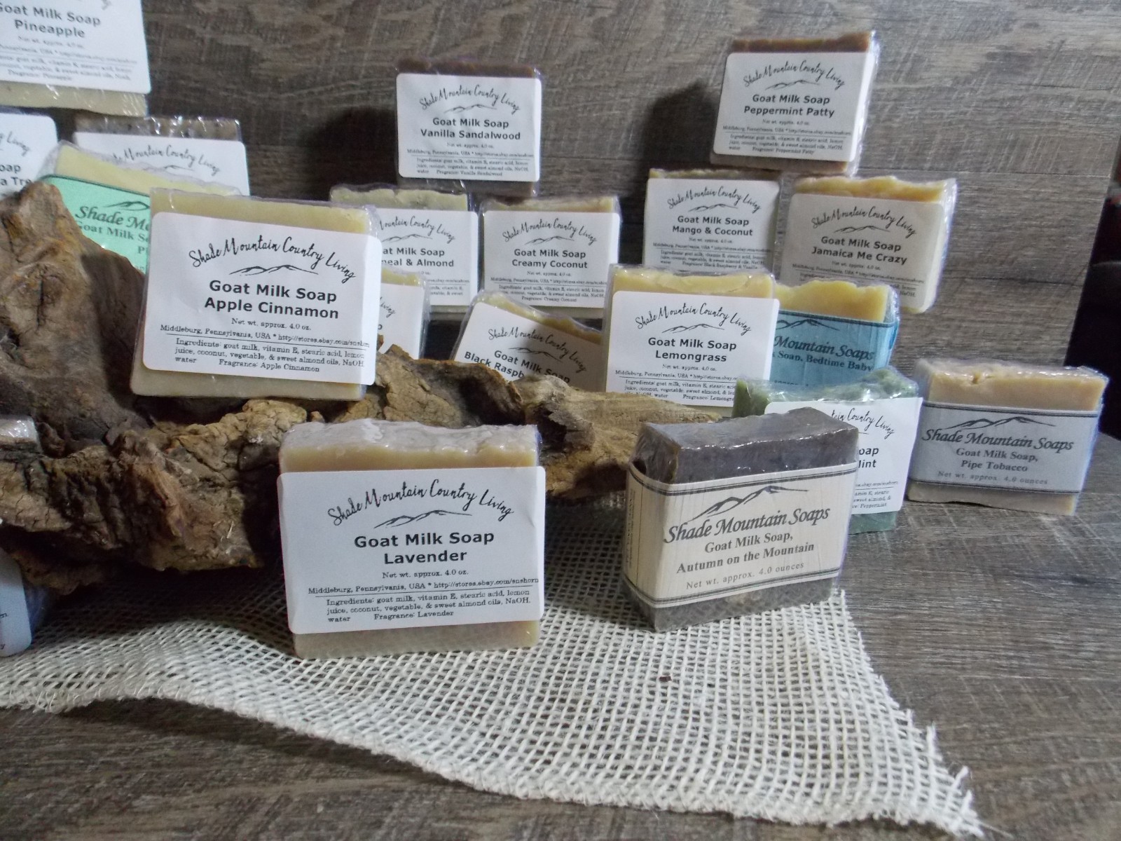Goat Milk Soaps Moisturizing Homemade / Handmade 4oz bars .