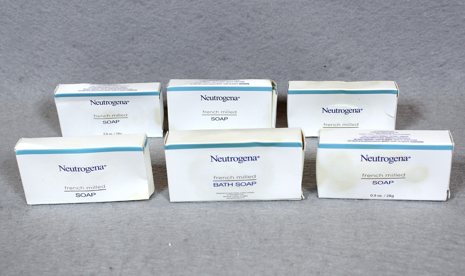 NEUTROGENA French Milled BATH Soap .8oz Boxed Lot of 6 New Travel Size