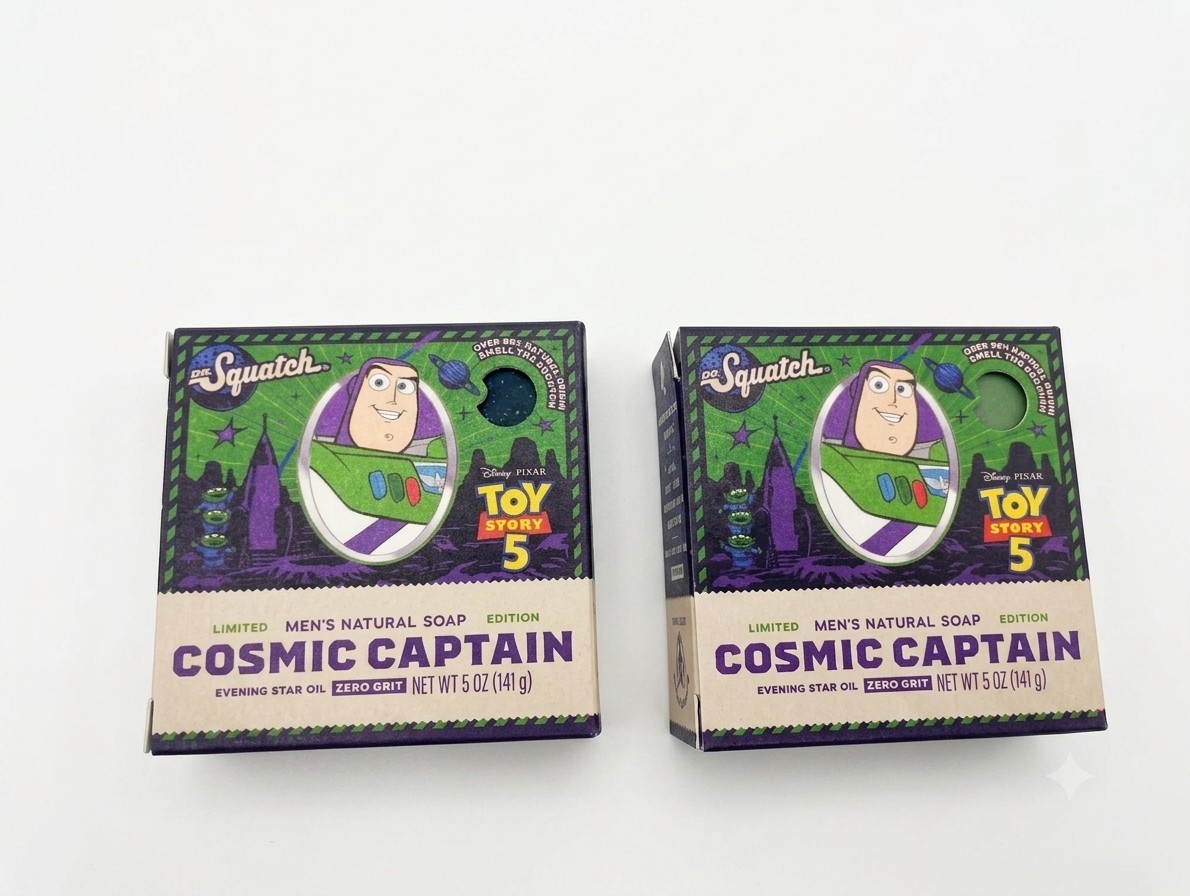 2-pack Dr. Squatch Toy Story Buzz Lightyear Cosmic Captain 🚀✨ Free Shipping