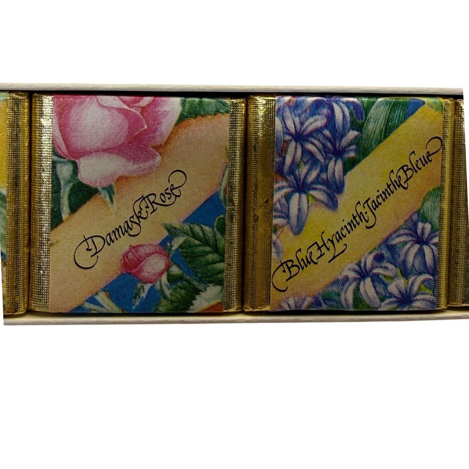 Vintage Caswell Massey Soap Set 6 Bar Bath Cubes Assorted Fragrance Luxury Gift