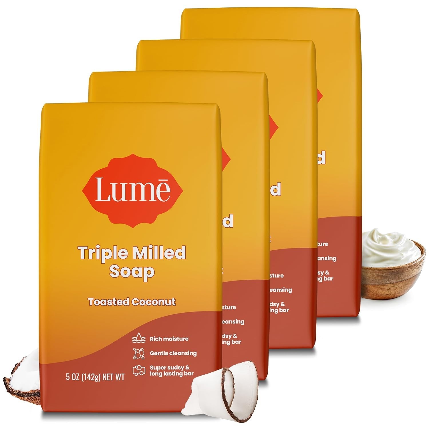 Triple Milled Bar Soap – Rich Moisture & Gentle Cleansing – Paraben Free, Pht…