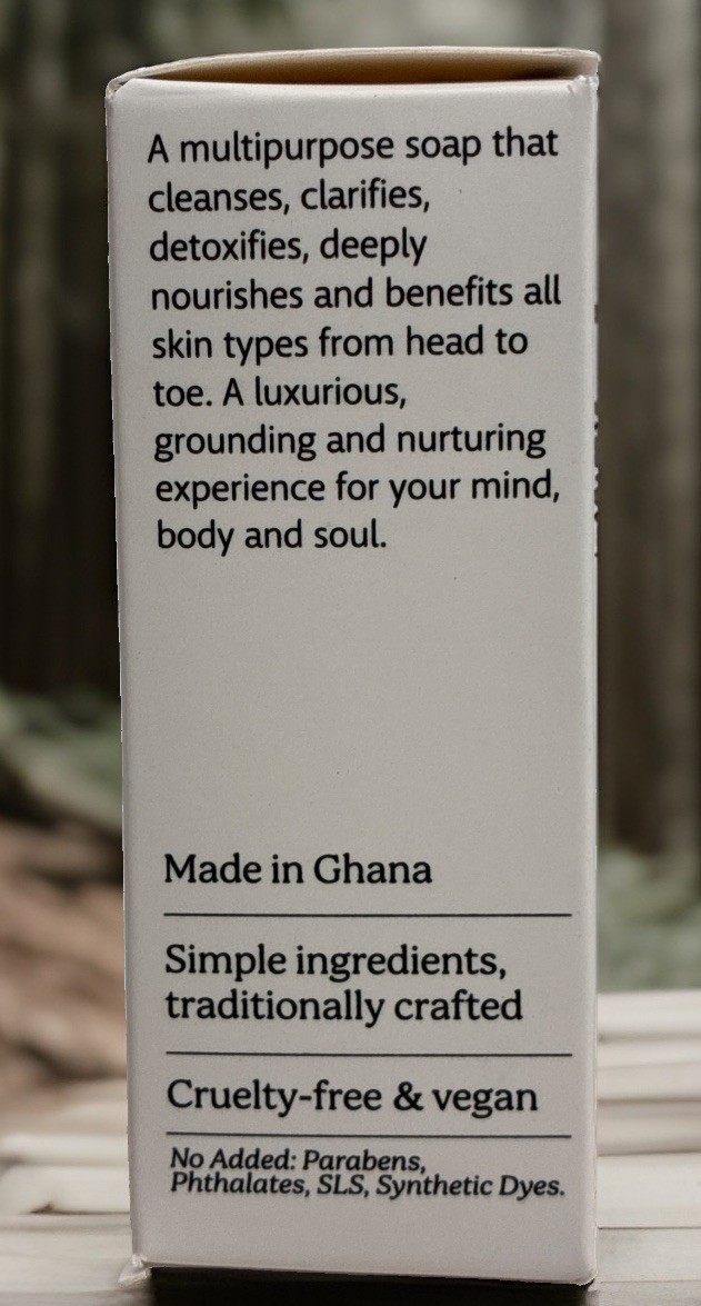Ayeya Traditional African Black Soap Honor Cedarwood 6 Bars Hibiscus & Moringa