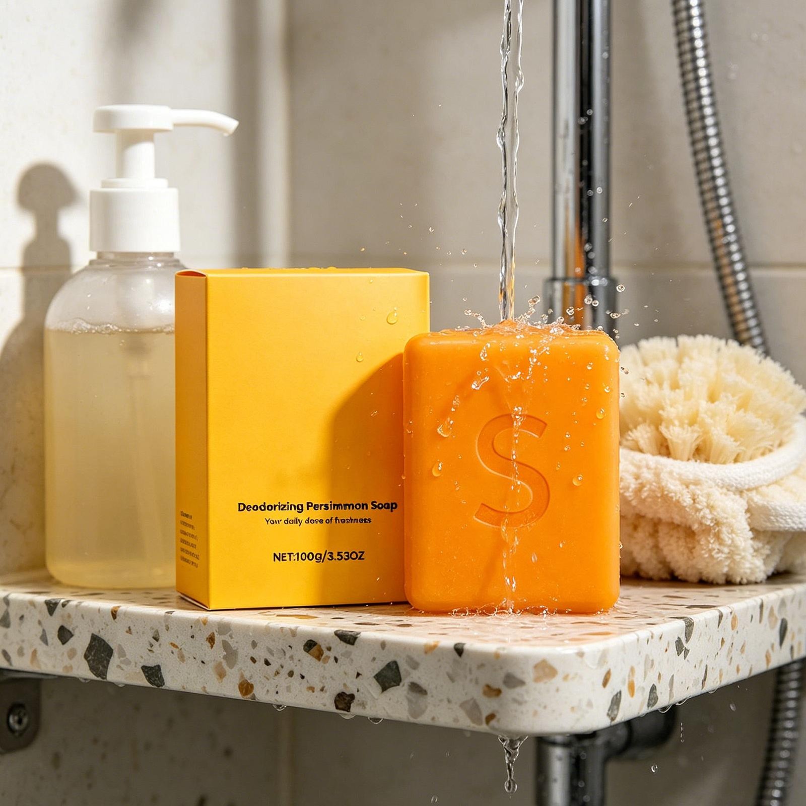 Persimmon Soap Bar Natural Deep Moisturizing Rich Lather Strong Face Body Soap