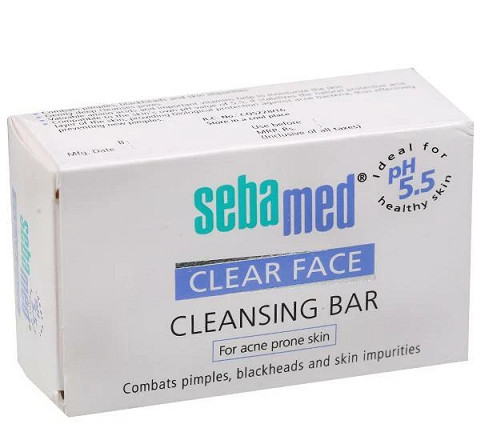 SebaMed Clear Face Cleansing Bar Soap 100 gm ph 5.5 For Acne Prone Skin