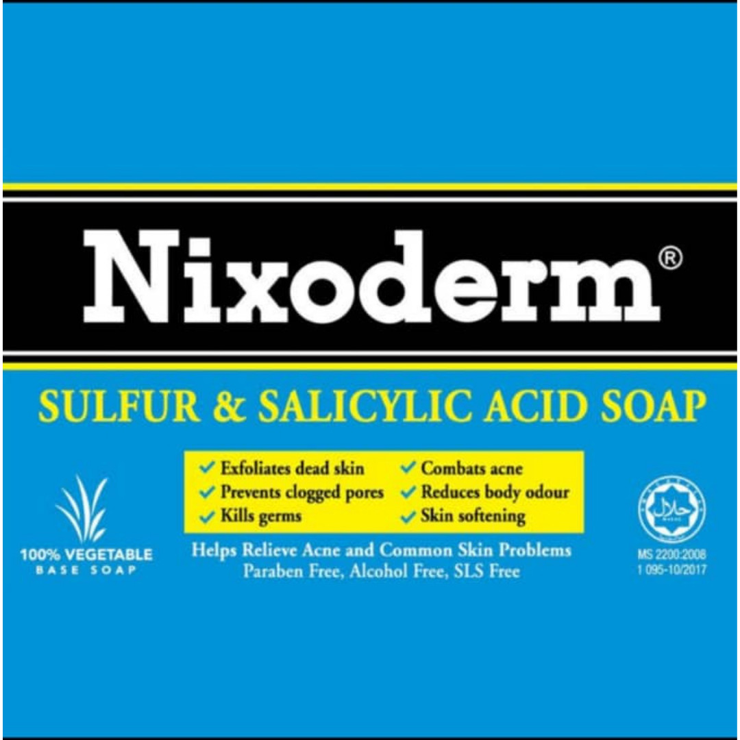 Nixoderm Sulfur & Salicylic Acid Soap (100g) x 8 pcs
