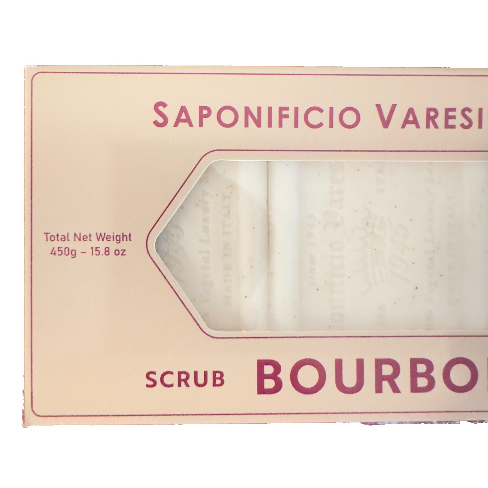 Saponificio Varesino 1945 Bourbon Scrub Bar Soap 3 Bars – 15.8oz per bar