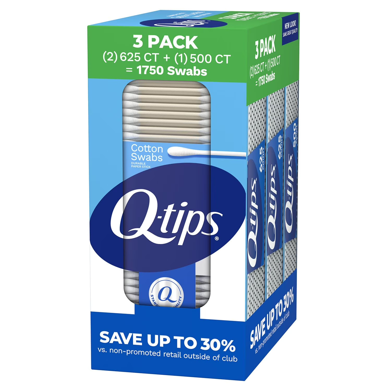 Q-tips Cotton Swabs (625 ct., 2 pk. + 500 ct., 1 pk.) Great Price