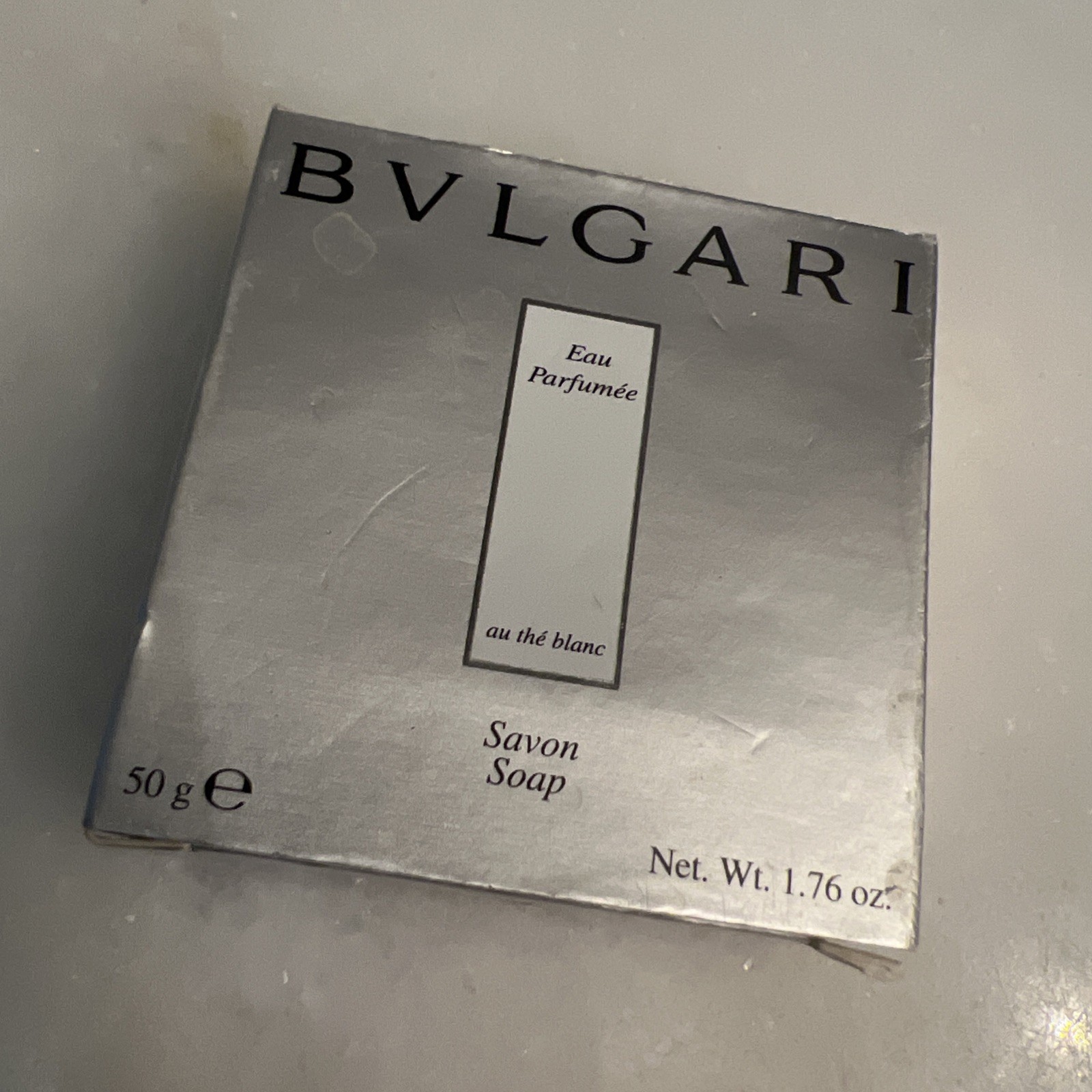 Authentic BVLGARI Eau Parfumee Au The Blanc Savon Soap 1.76 oz