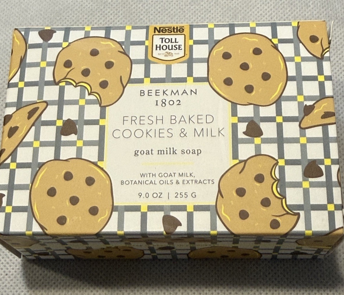 BEEKMAN 1802 TOLL HOUSE COOKIES & MILK GOAT MILK BAR SOAP 9 OZ BAR SINGLE LTD ED