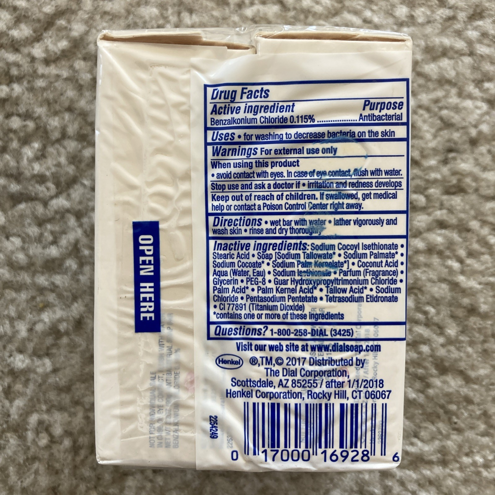 Dial Complete 2-in-1 Moisturizing Antibacterial Beauty Bar – 2 Pack Coconut Milk