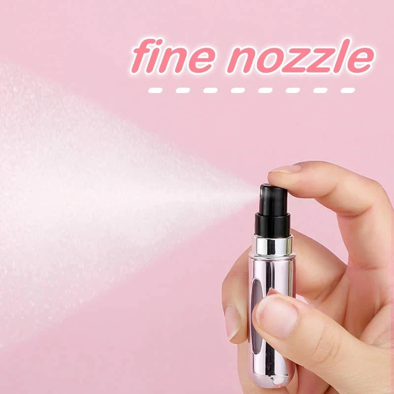 6 PCS/Set Refillable Travel Portable Perfume Atomizer Bottle Spray Pump Case 5ML