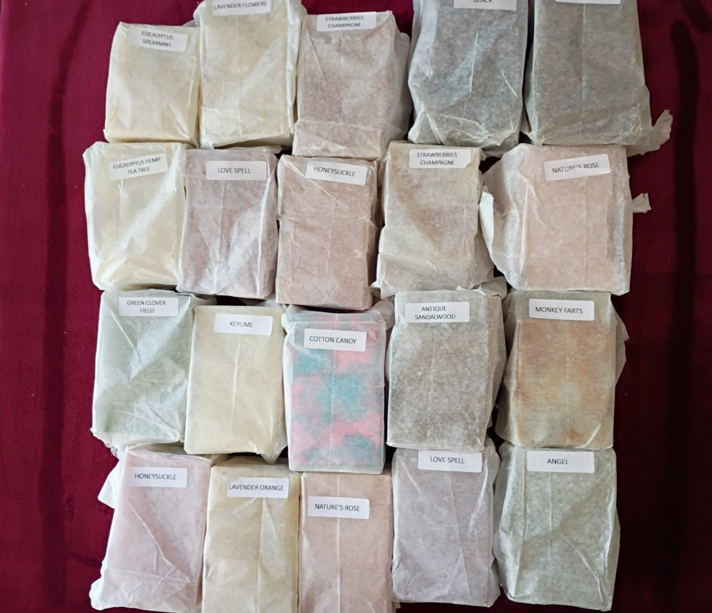 Handmade Lye Soap 6 Bars Natural Castile Organic Variety pack Gifts Camp Bath