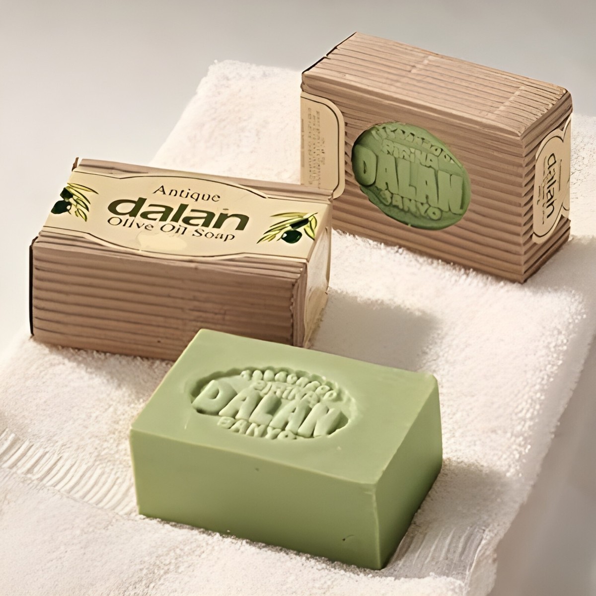 2 PACK Dalan Antique Olive Oil Bar Soap 100% Natural 170 gr