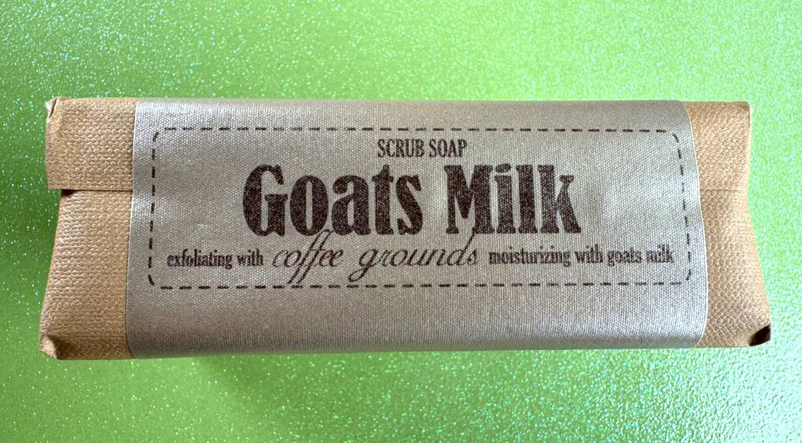 Luxury Goats Milk Soap Exfoliating with Coffee Grounds 300g/10.5oz-Made in Italy