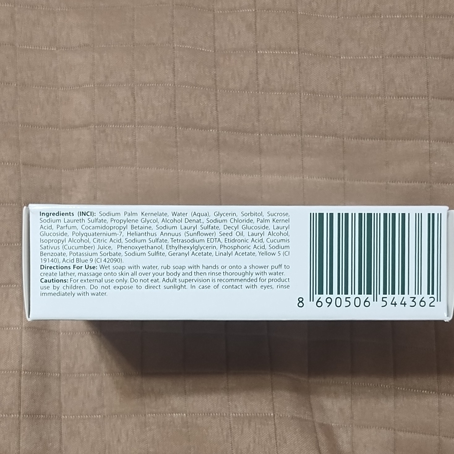 Duru Hydro Pure Cucumber Body Bar Soap Lot of 4 3.75oz