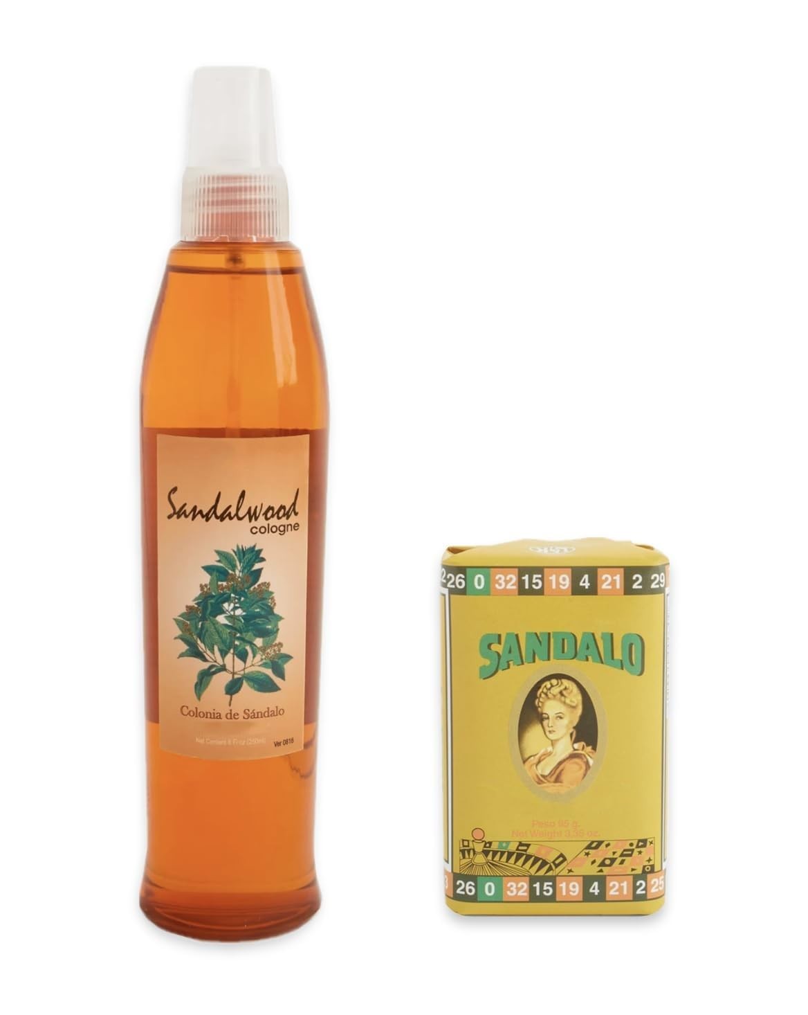 Lanman & Kemp Sandalwood Cologne Spray 8 Fl Oz + Sandalwood Soap 3.35 Oz