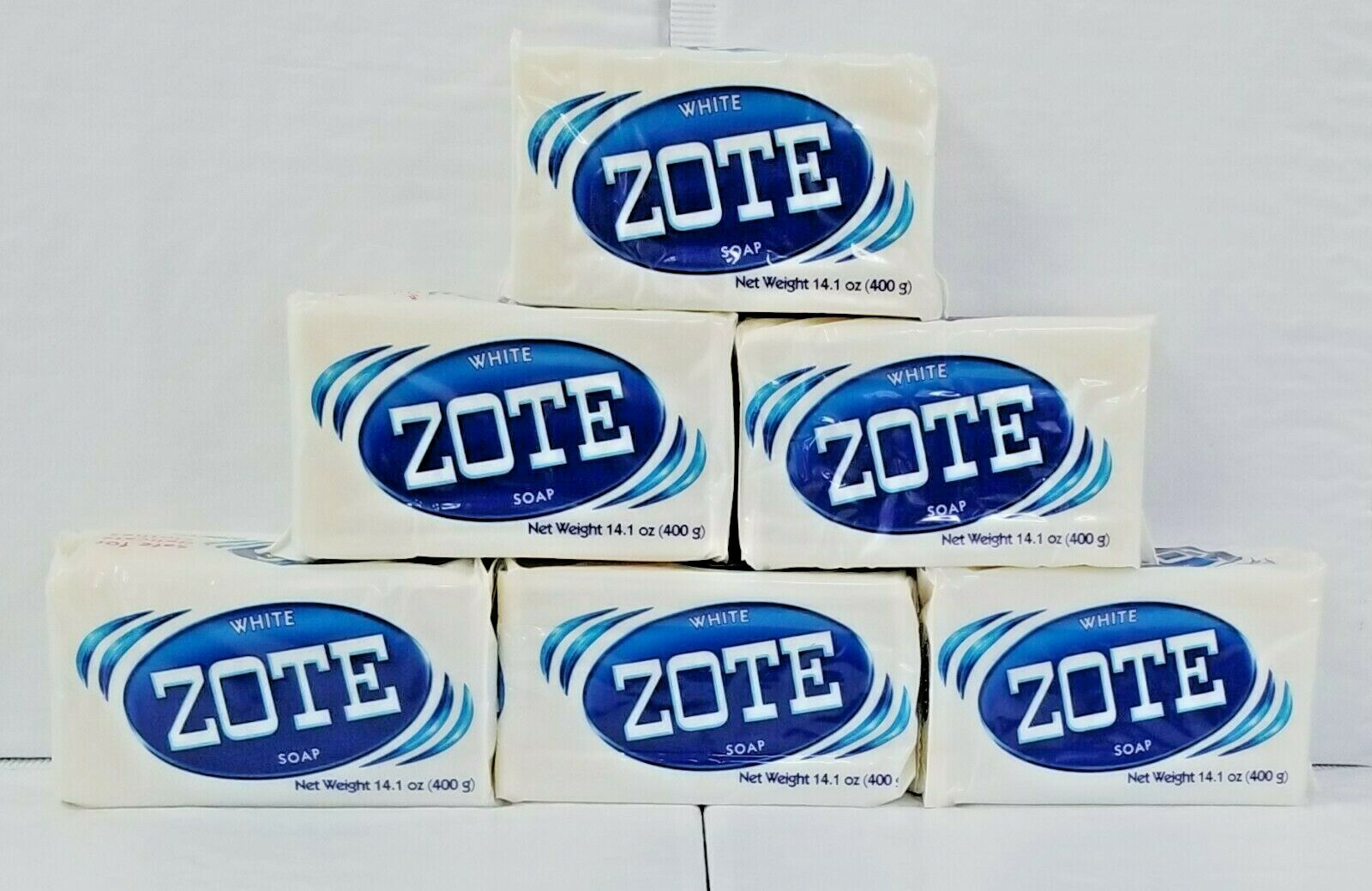 ZOTE Laundry Soap Washing Clothes 7oz Bars. Home Detergent Jabon Blanco (6 Pack)