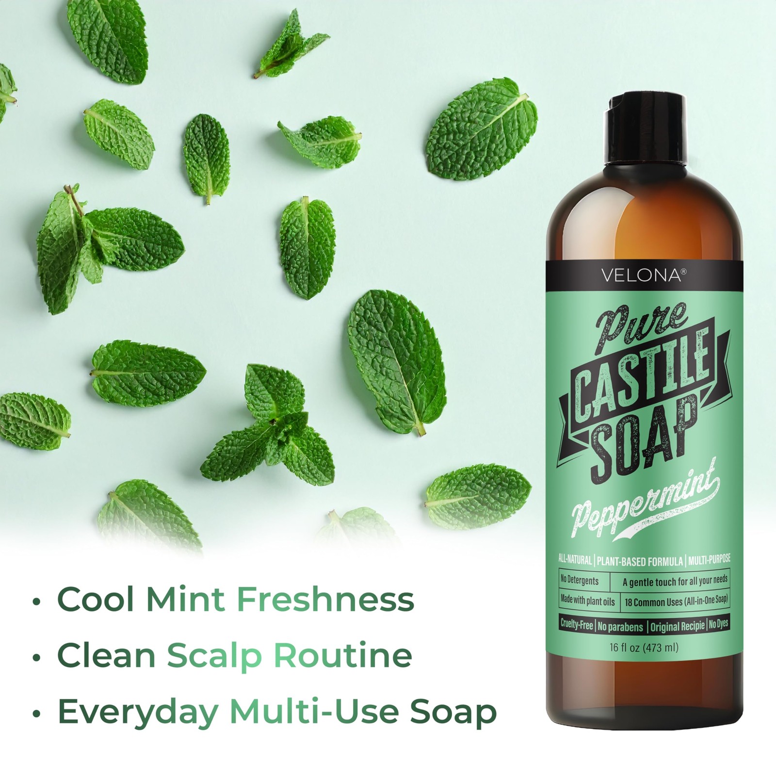 Pure Castile Soap – 64 Fl oz | Mild & Gentle | , Hand, Hair, Body Wash, Laund…