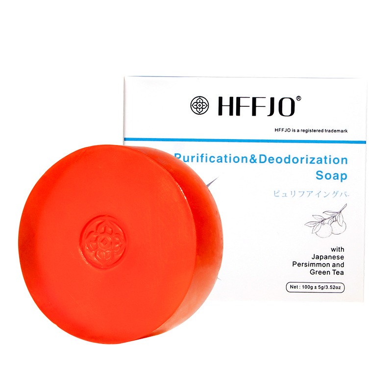 Persimmon Scented Soap With Green Tea Extract Odor Control 100g