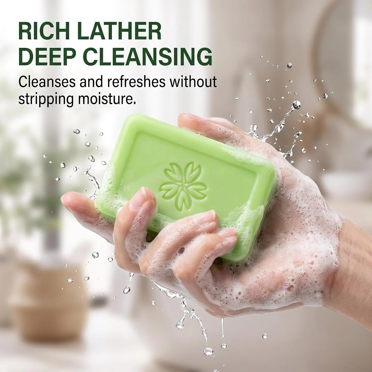 Veloma Antifungal Soap,Veloma Soap,Soothing Tea Tree & Eucalyptus, Deep Pore Cle