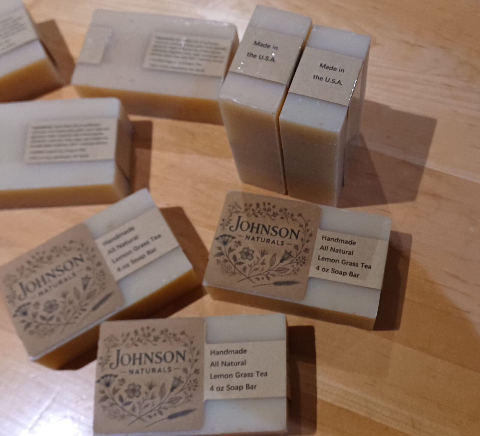 Johnson Naturals Aromatherapy Handmade All Natural Organic Cold Process Bar Soap