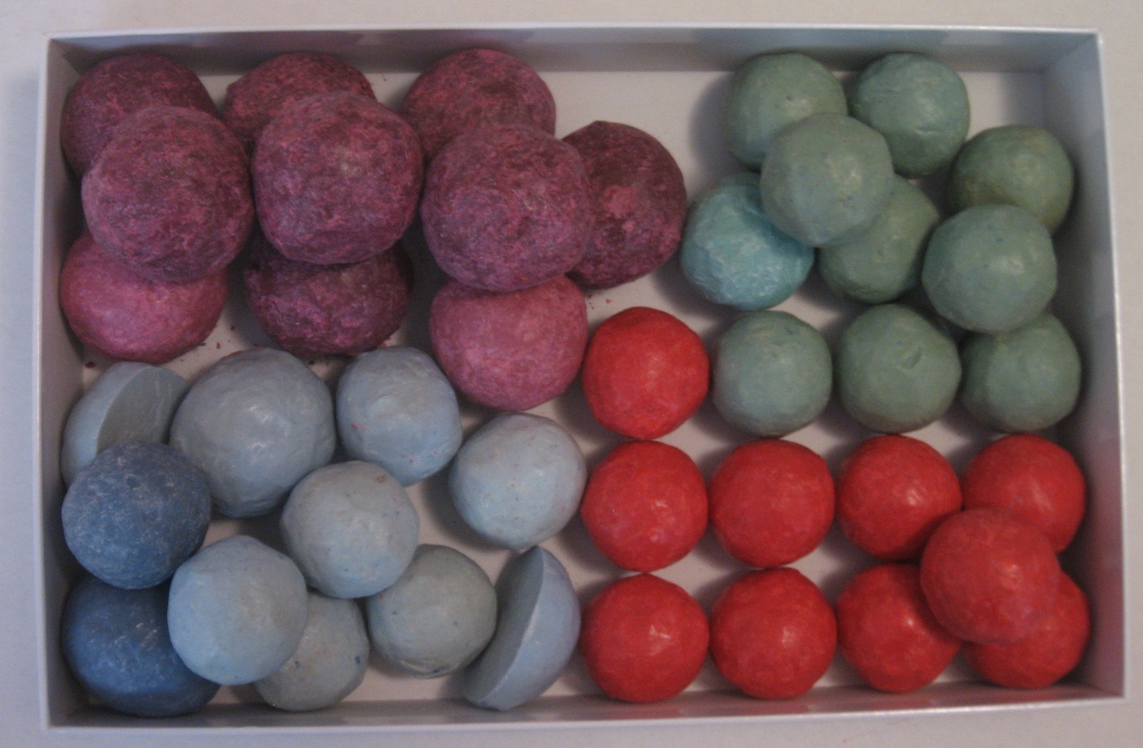 Small Decorative Soap Balls Lot of 40 *4 lbs* Colorful Handmade Soapmaking Mini