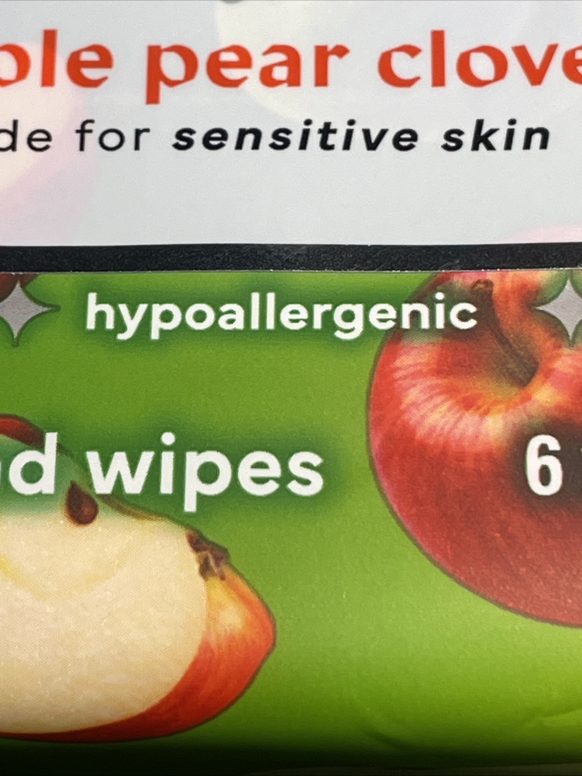 Ashley Belle Hand Wipes Apple Pear Clove 60 Total Lot Of 2 New