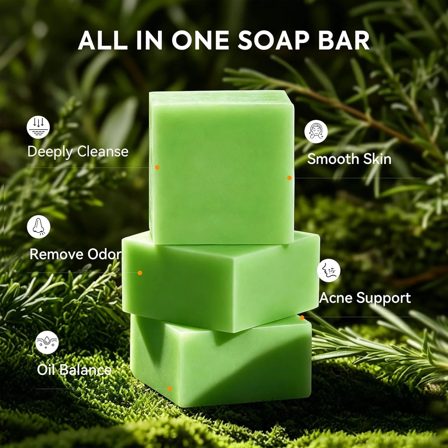 3 Pcs Veloma Antifungal Soap,Veloma Soap,Soothing Tea Tree & Eucalyptus, Deep Po