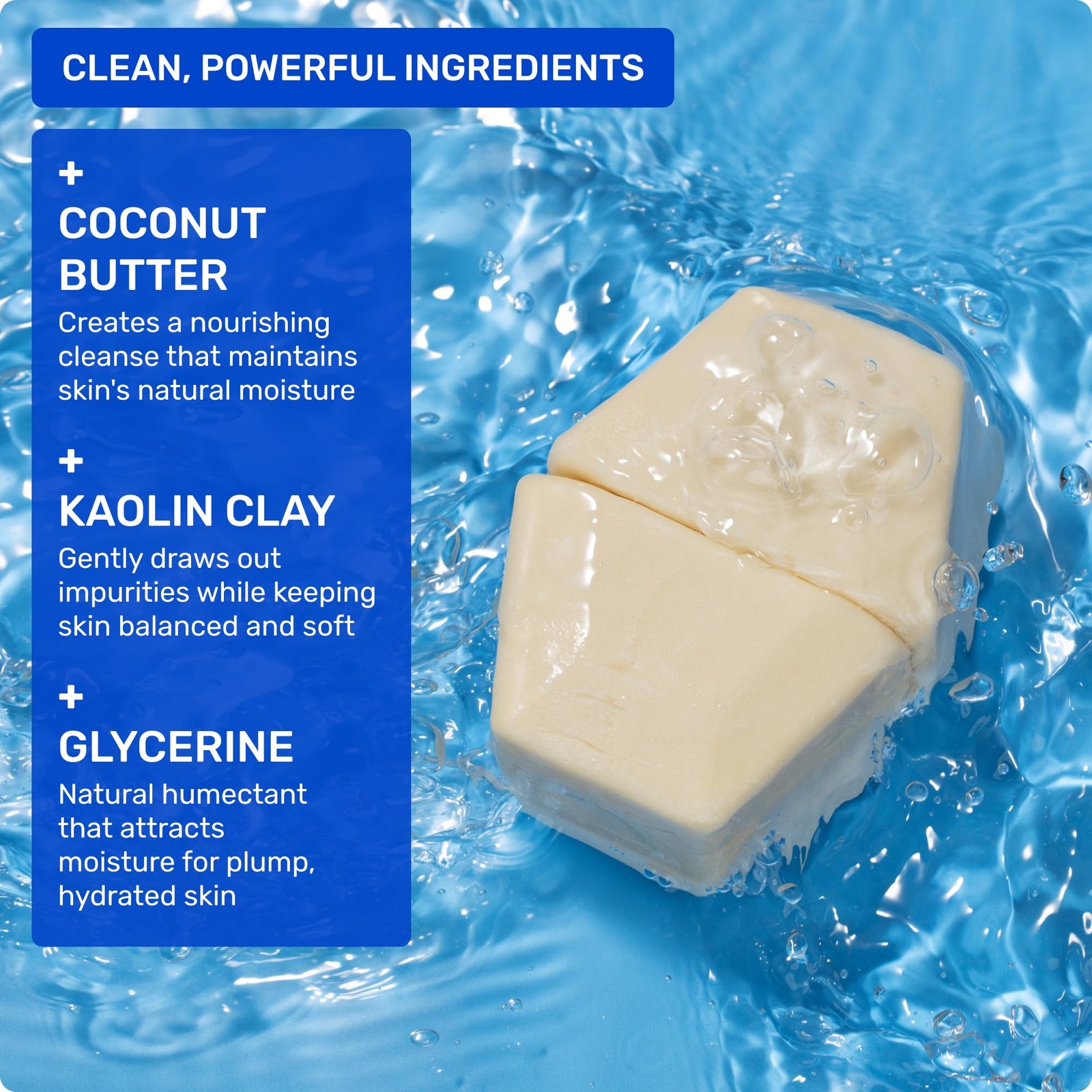 Hydrating – Solid Cleanser for All Skin Types – Plastic-, Vegan, Cruelty-, Ec…