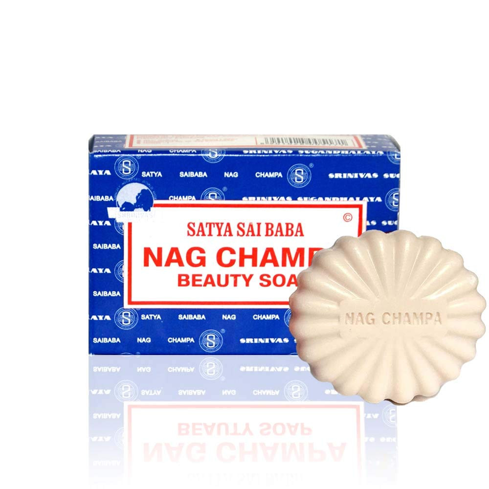 Nag Champa: Sai Baba Natural Soap, Large, 150 G, 5 Oz, 4 Piece