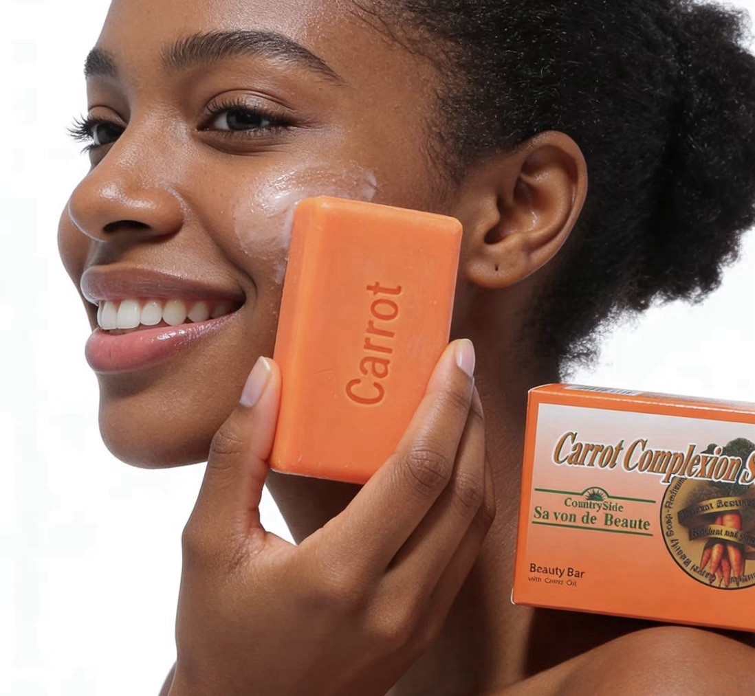 CountrySide Carrot Complexion Soap Beauty Bar w/ Carrot Oil, 4.25 oz