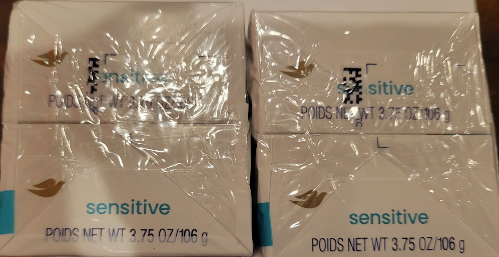 2 Ct Dove Sensitive Beauty Bar 3.75 oz each Total 4 *BRAND NEW *