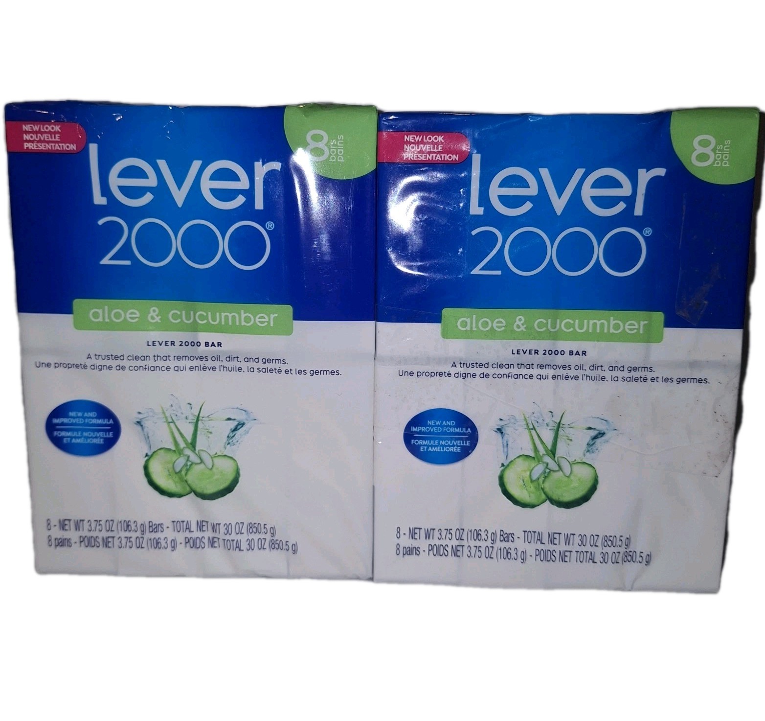 Lever 2000 Bar Soap Aloe & Cucumber 3.75 oz Each Bar – 16 Bars Total