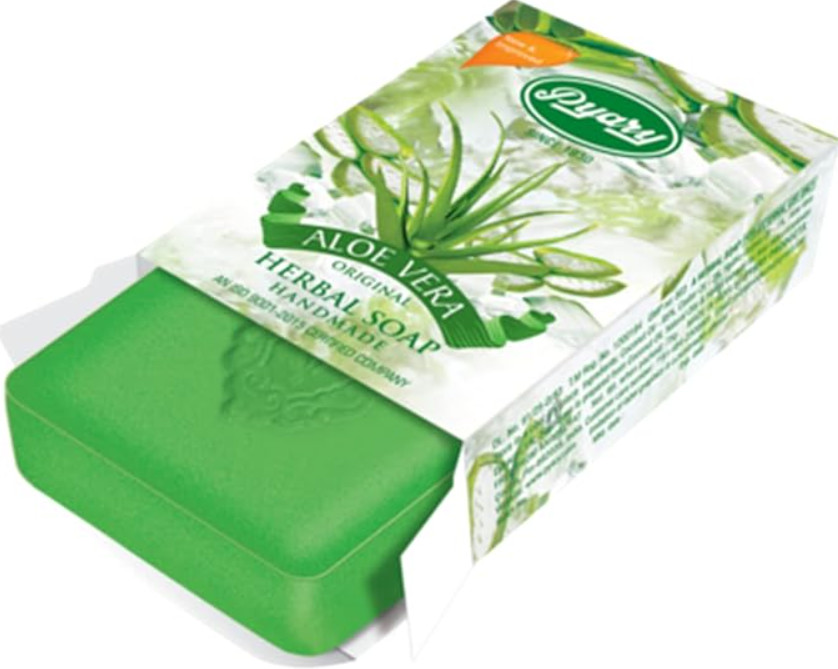 Indian Pyary Aloe Vera Original Herbal Soap – 75g Hand Made ⭐BUY 1 Get 1 FREE⭐