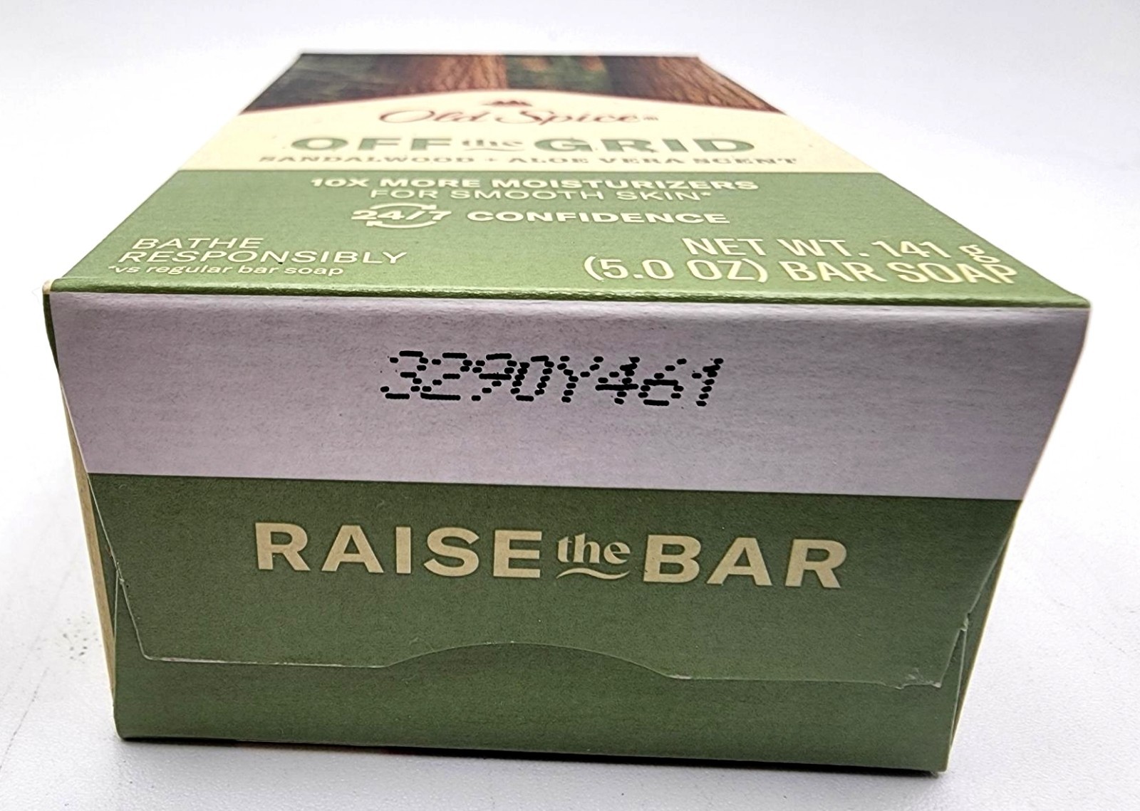 1 Bar Old Spice OFF THE GRID Moisturize Exfoliating Sandalwood Aloe Vera Soap