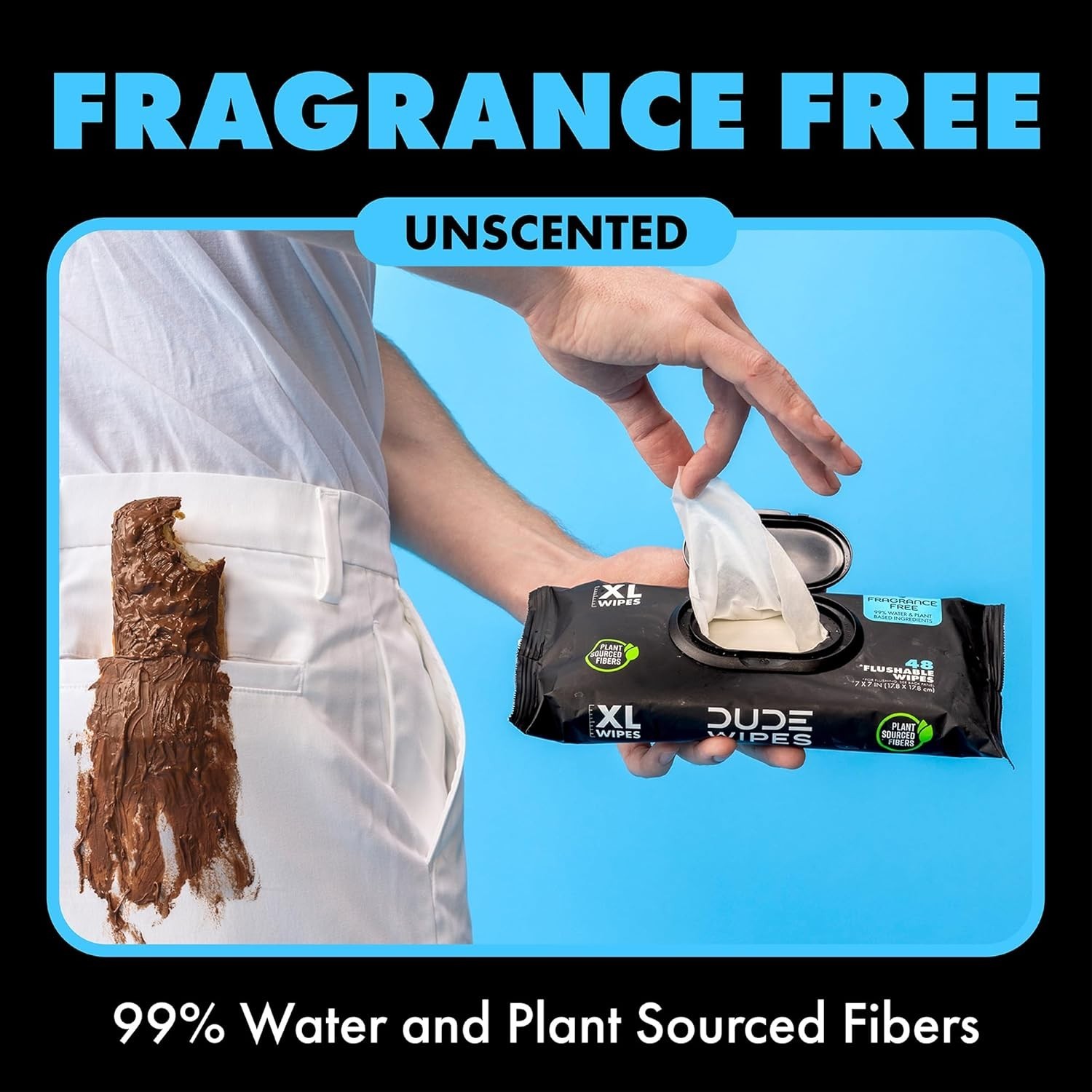 Ultra Soft Extra-Large Flushable Wipes – Hypoallergenic & Septic Safe, 576 Count