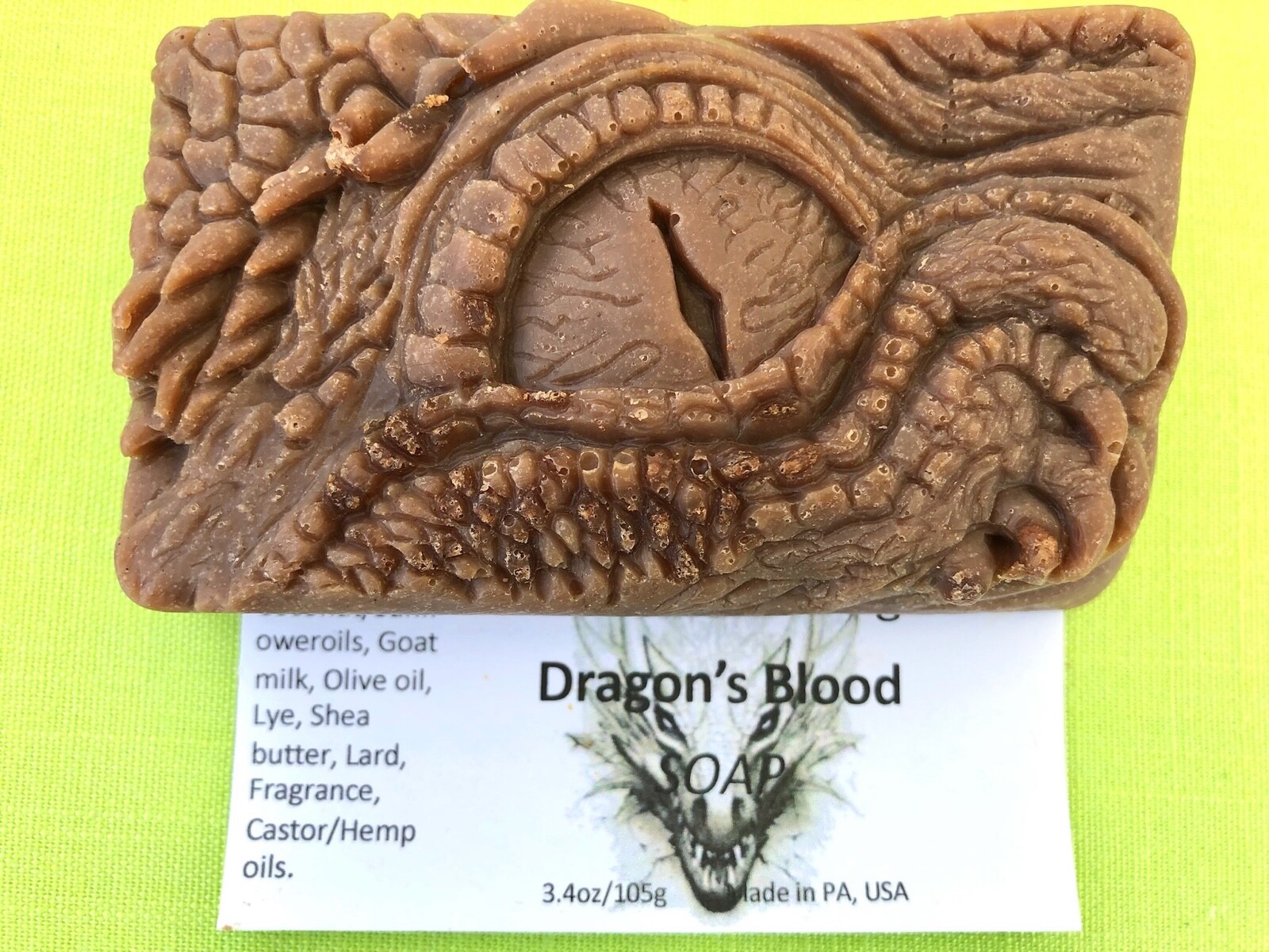 VK Handmade Artisan Dragon’s Blood Soap Bar Valentine Gift Birthday Present