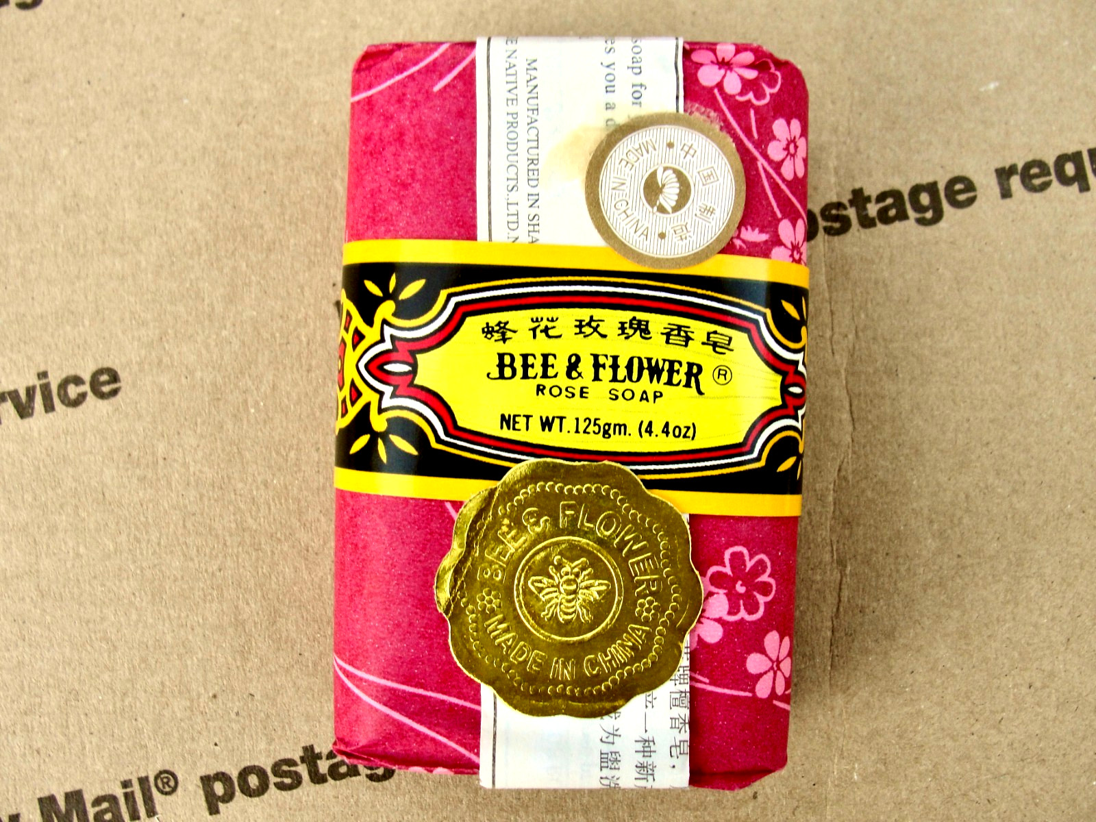 11 Pack Case – Bee & Flower Rose Scent, Vintage Body Soap FREE SHIPPING