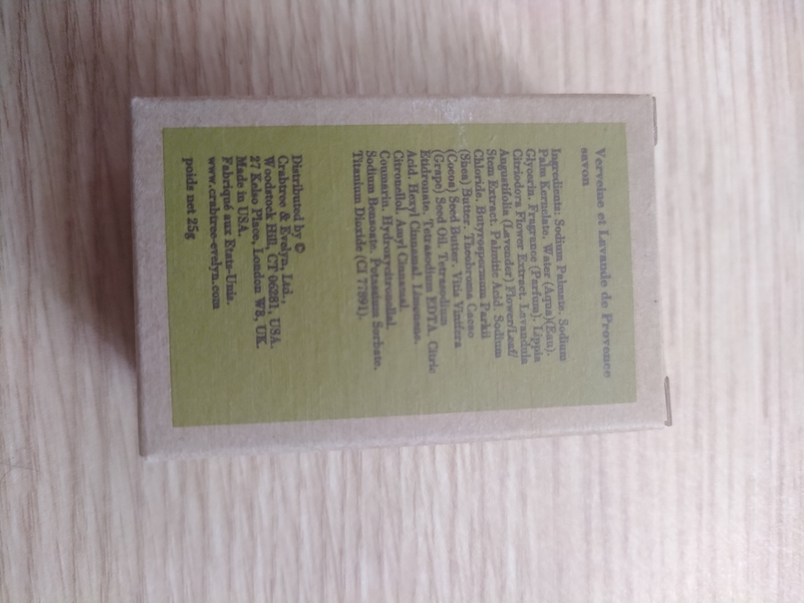 DISCONTINUED Crabtree & Evelyn Verbena & Lavender Travel Bars 0.9oz Box Of 60!